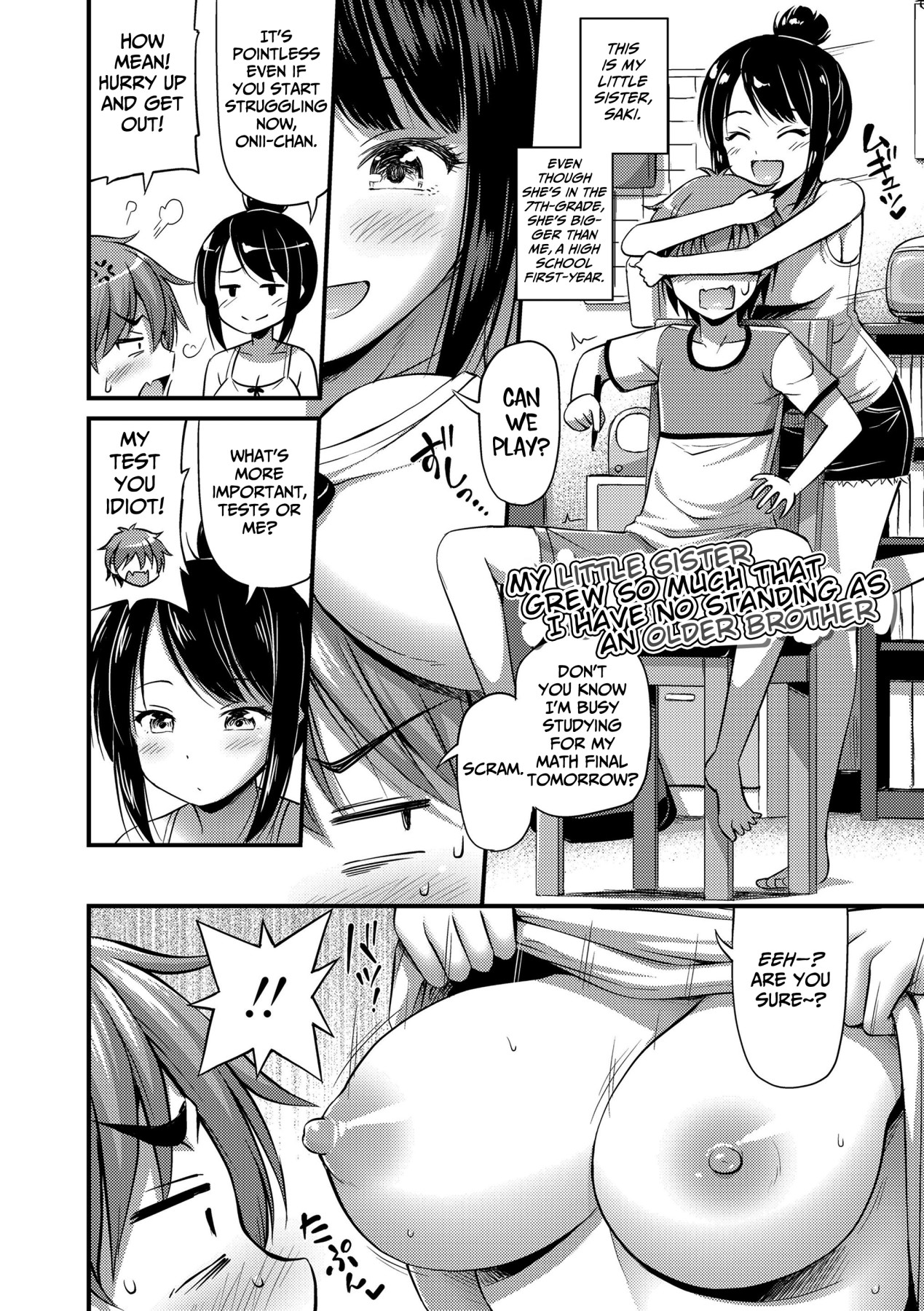 Hentai Manga Comic-My Little Sister Grew So Much That I Have No Standing as an Older Brother-Read-2